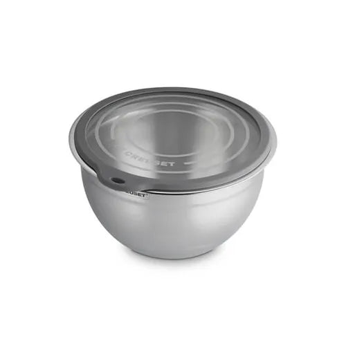Le Creuset Stainless Steel Mixing Bowl with Glass Lid