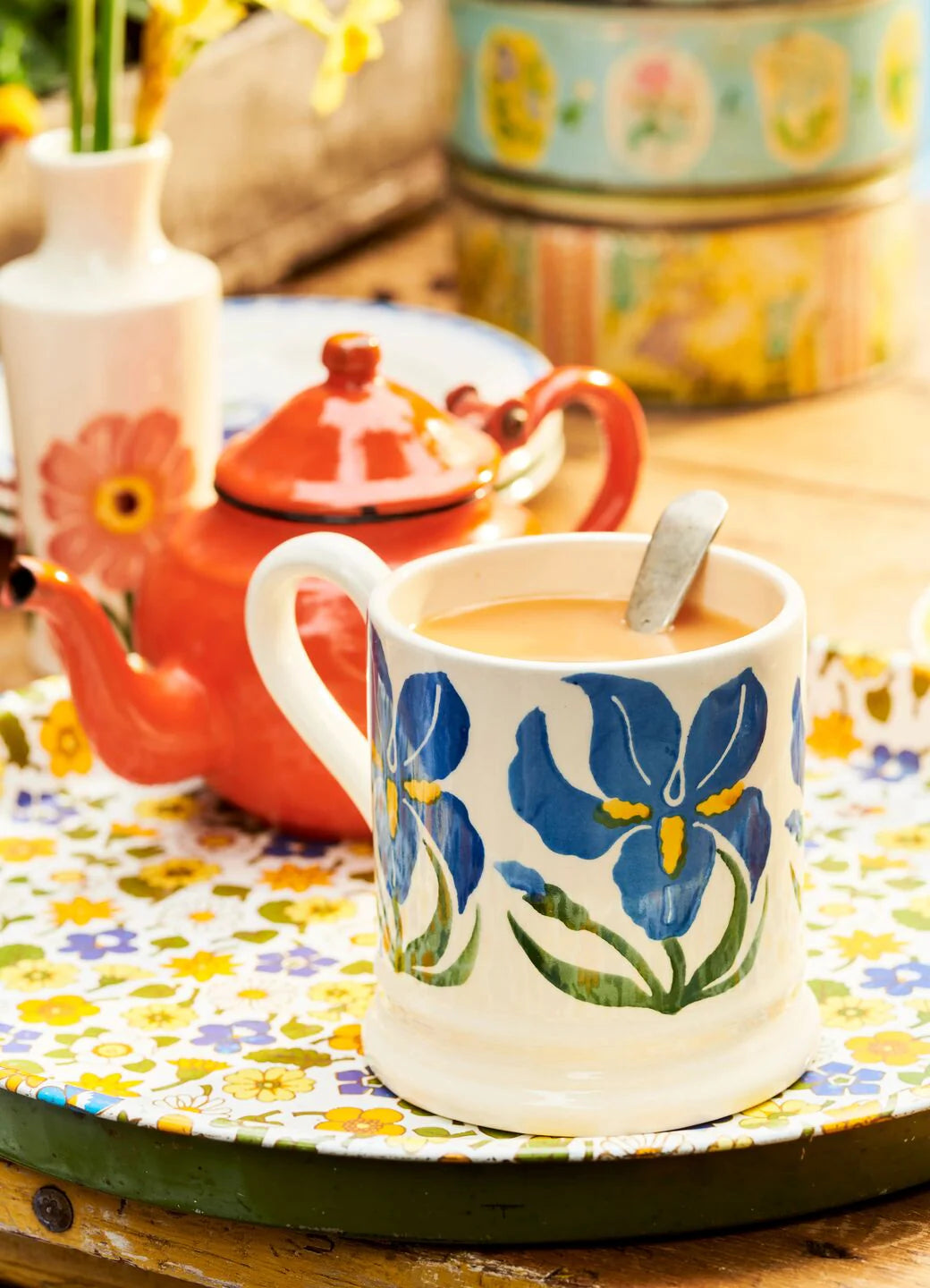Emma Bridgewater NEW Iris 1/2 Pint Mug