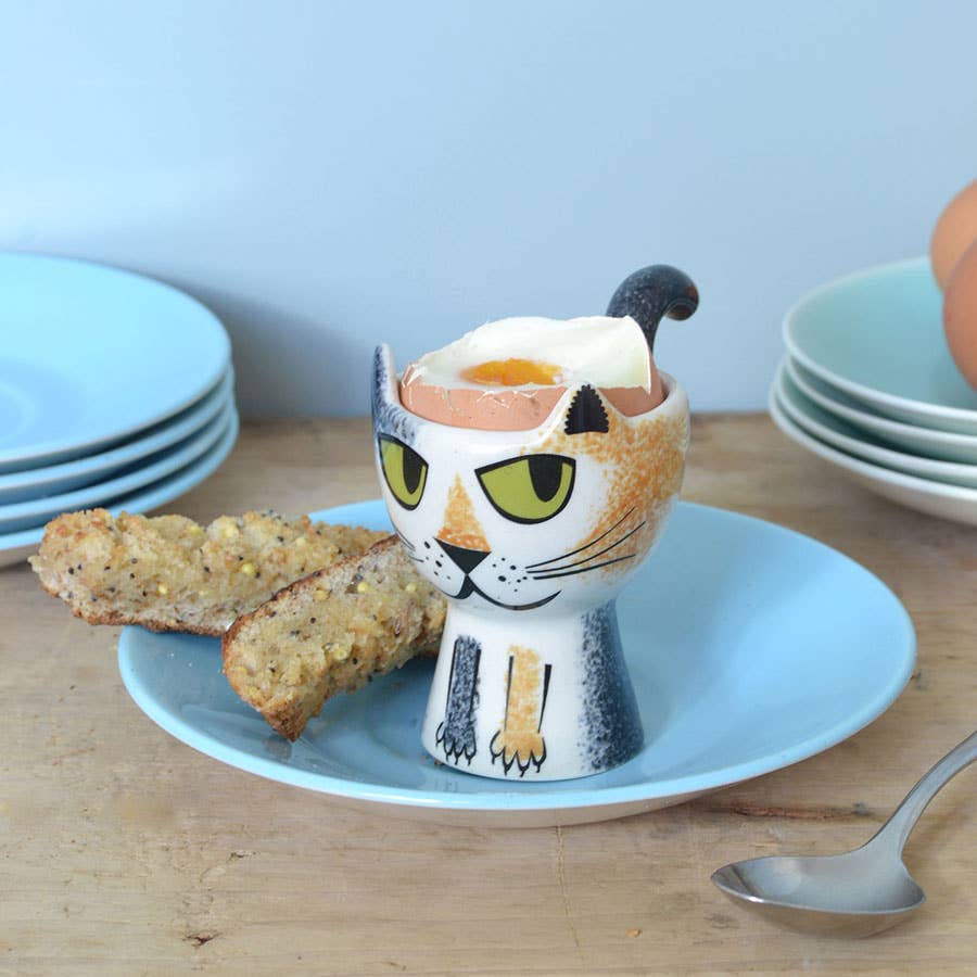 Hannah Turner Tortoiseshell Cat Egg Cup