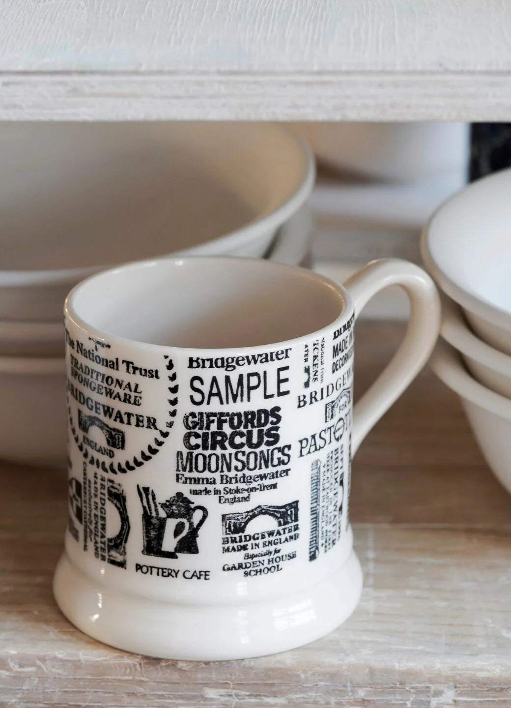 Emma Bridgewater New Backstamps From 40 Years 1/2 Pint Mug