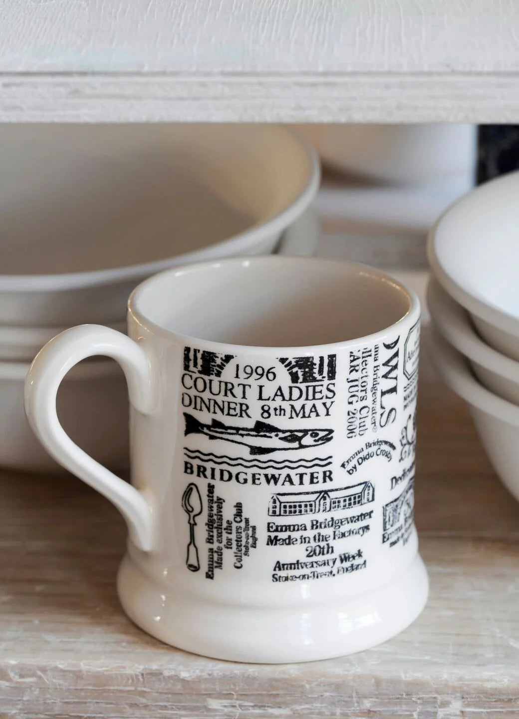 Emma Bridgewater New Backstamps From 40 Years 1/2 Pint Mug