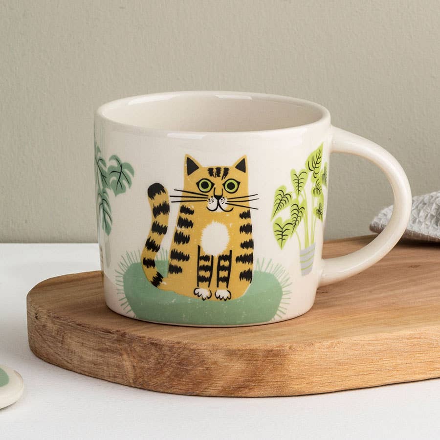 Handmade Ceramic Cat Large Mug