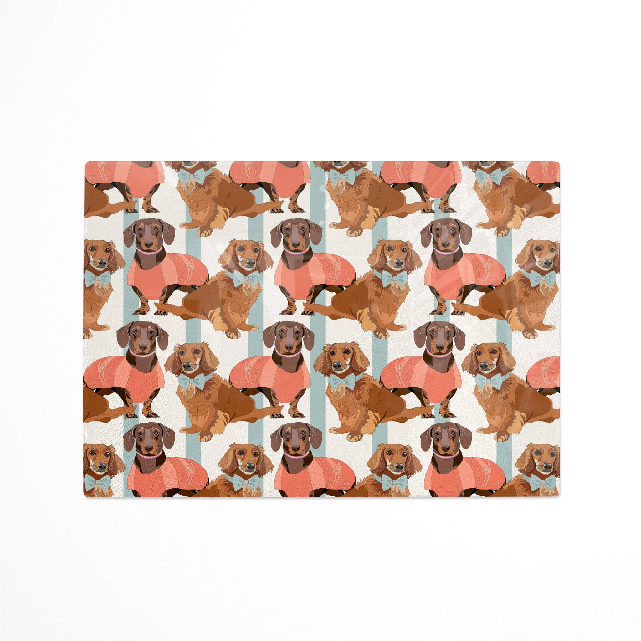 Bean & Bemble Little Sausages Dachshund Glass Worktop Saver: Smooth Glass