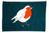 Robin Blue Tea Towel 75cm x 45cm