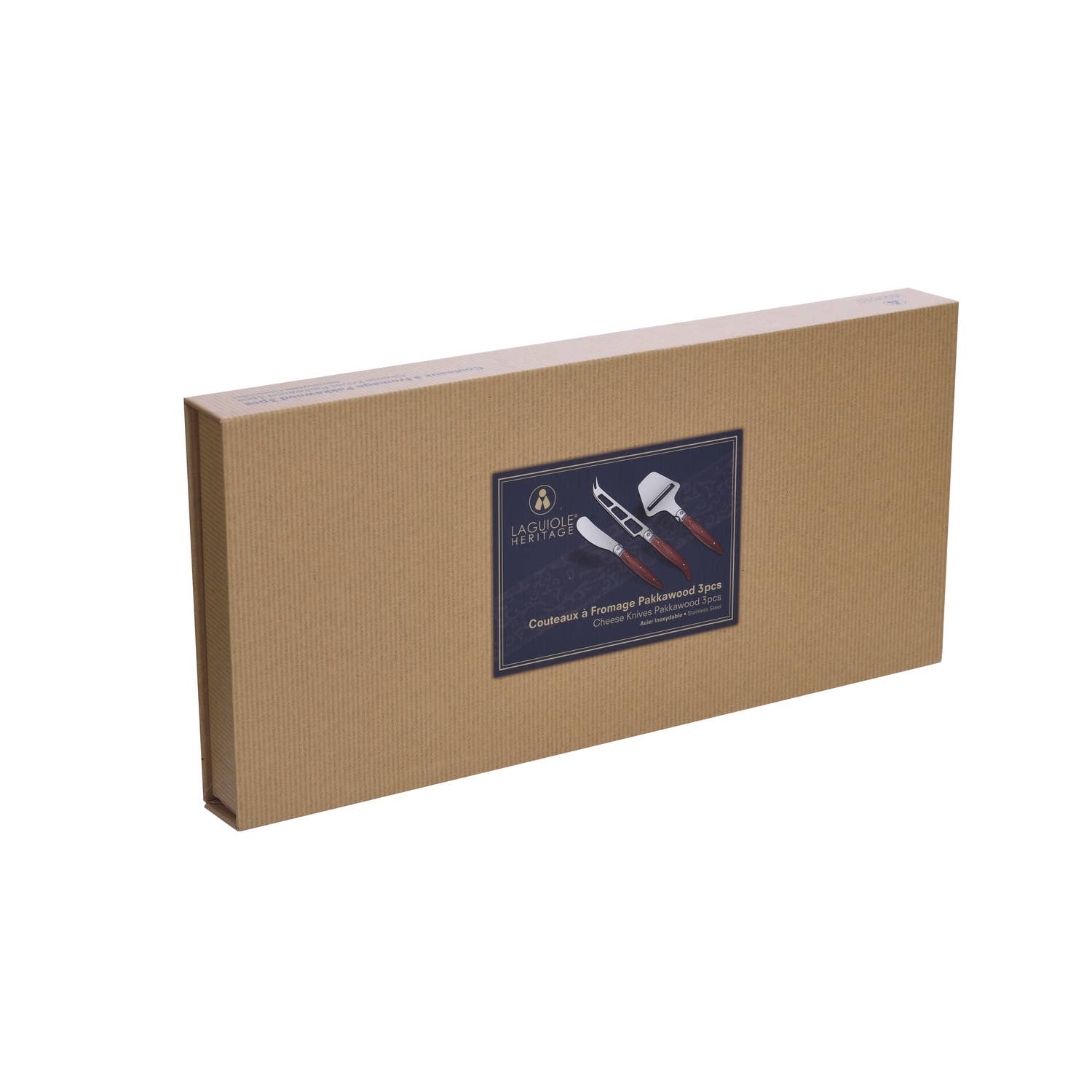 Laguiole Heritage Set of 3 knives: butter and cheese knives