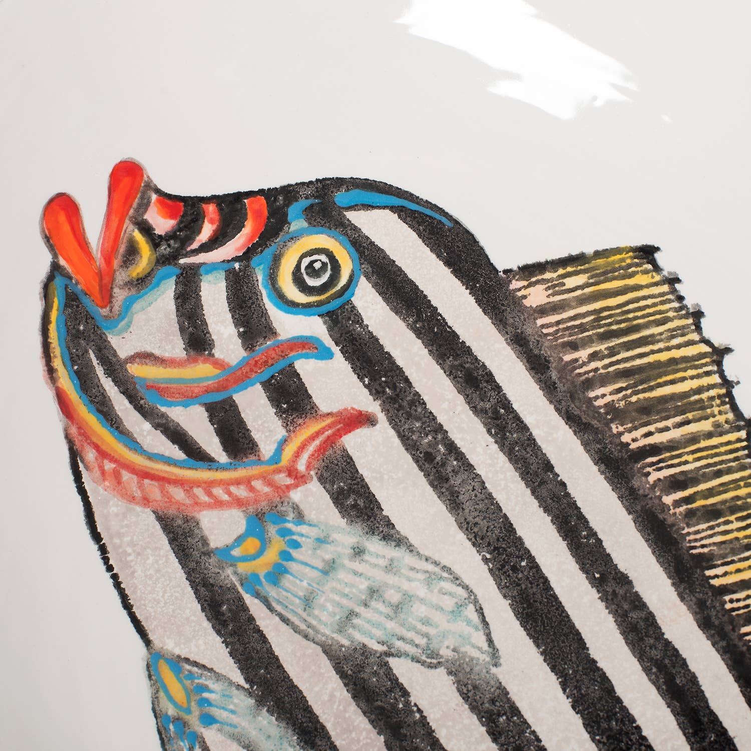 Blisshome Fantastical Fish Large Oval Serving Bowl