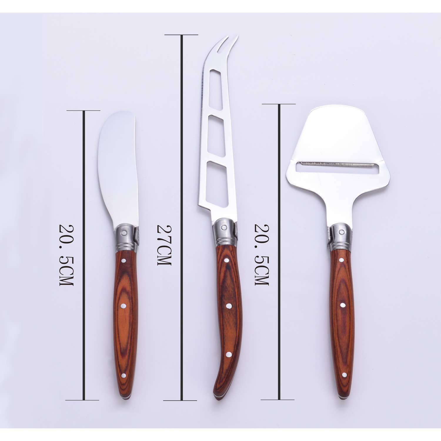 Laguiole Heritage Set of 3 knives: butter and cheese knives