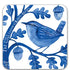 Indigo Collection Coasters | 4 Bird Designs by Repeat Repeat