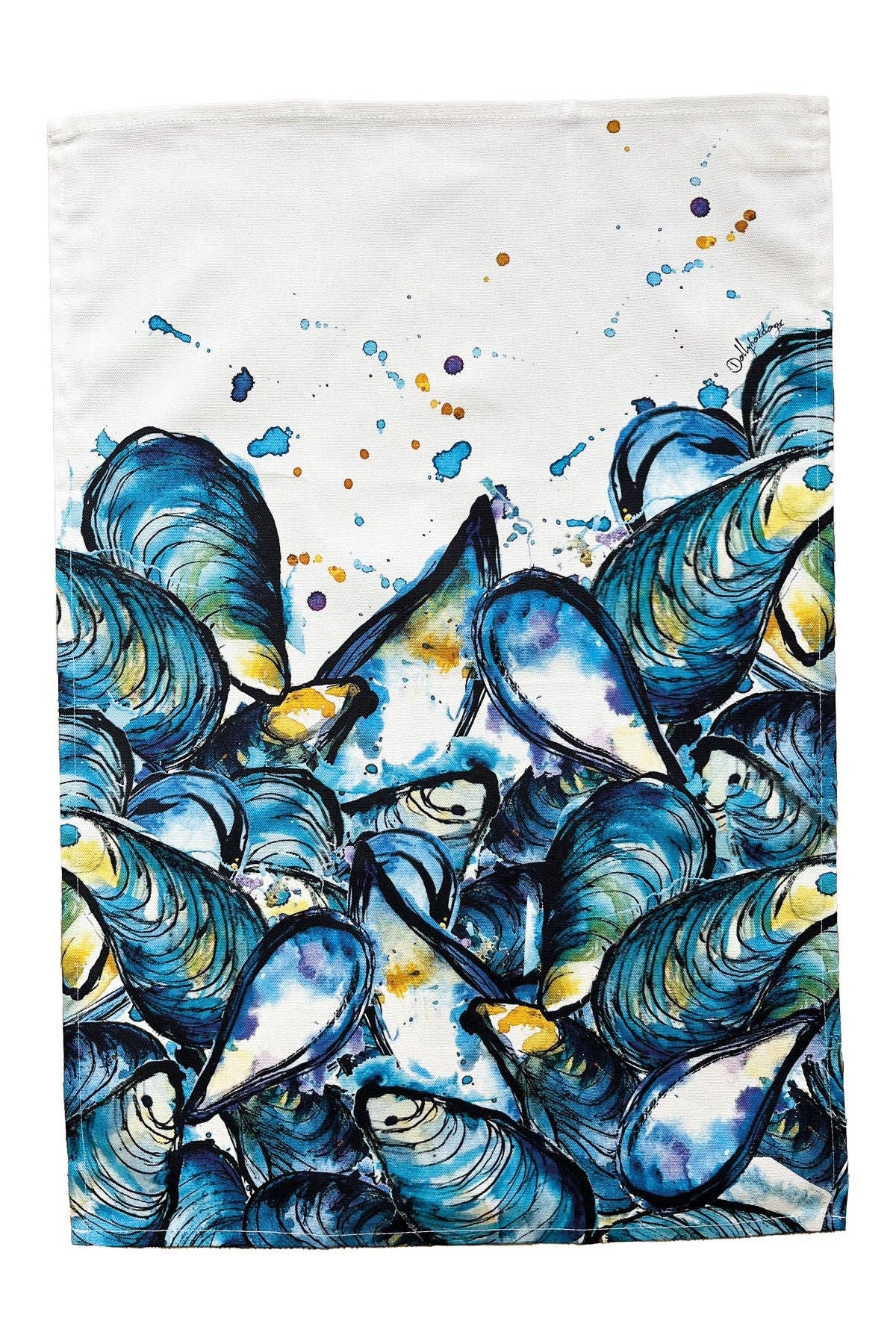 Dollyhotdogs Mussels Tea Towel