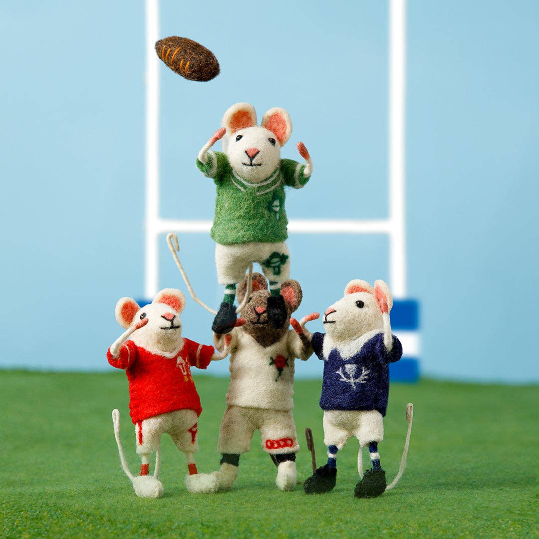 Sew Heart Felt NEW Wales Rugby Mouse