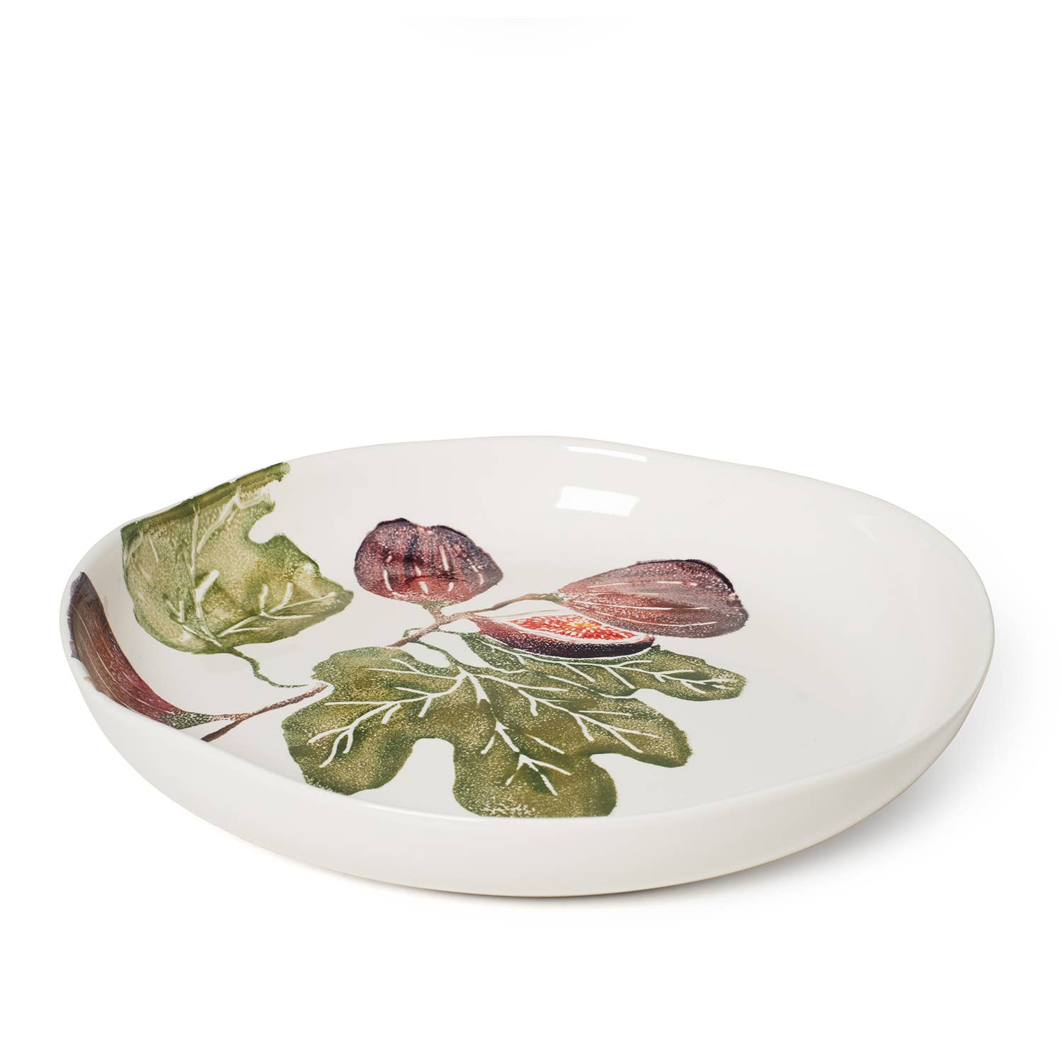 Blisshome Round Shallow Platter Fig