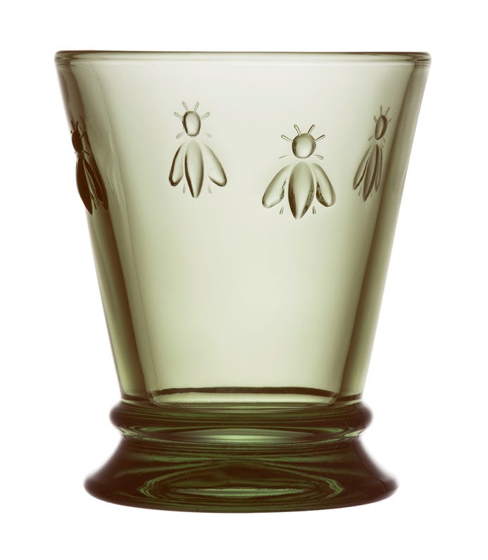 La Rochère Bee Footed Tumbler Olive Green