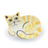 Hannah Turner Handmade Ceramic Ginger Tabby Cat Trinket Dish