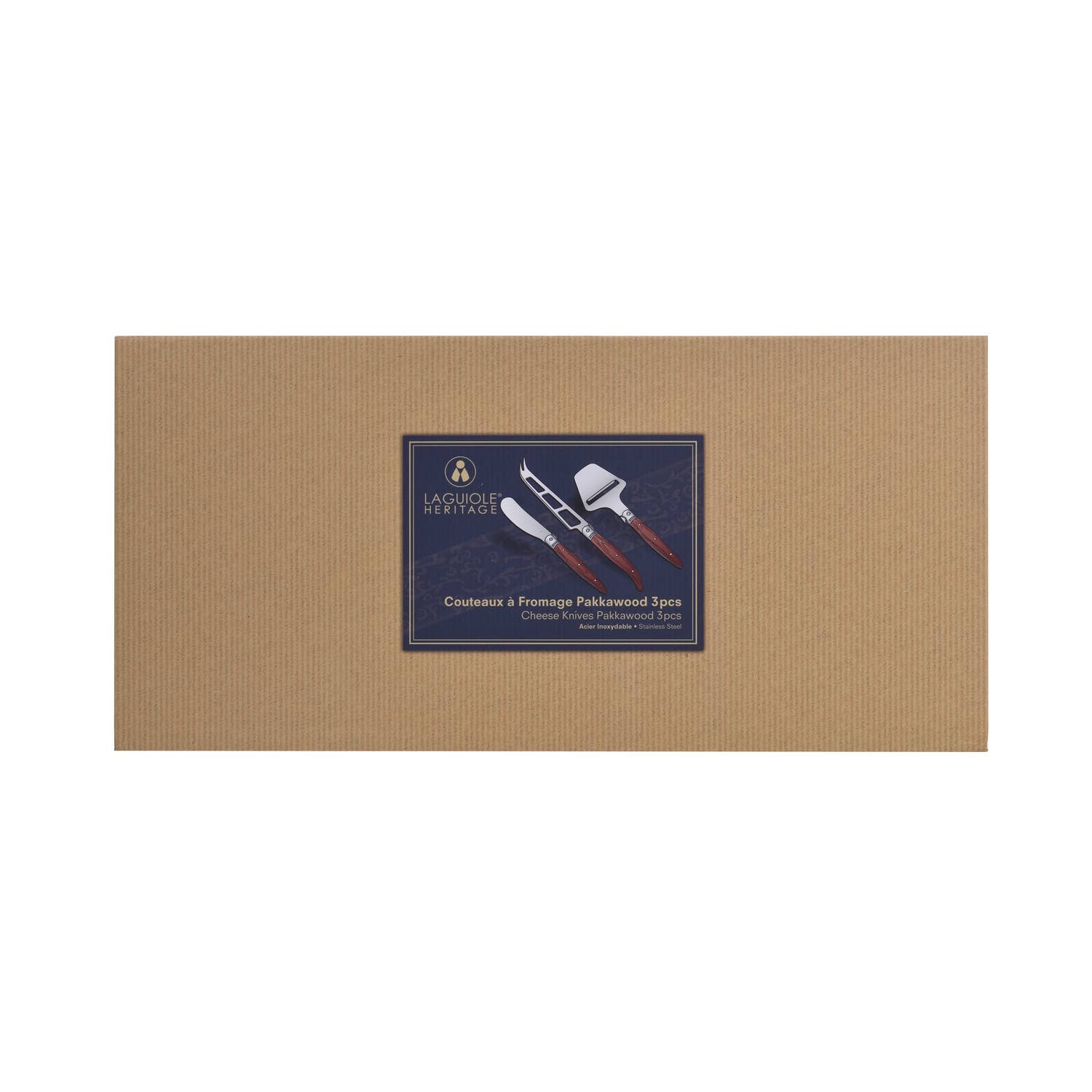 Laguiole Heritage Set of 3 knives: butter and cheese knives