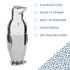 Uberstar Penguin Cocktail Shaker - Stainless Steel