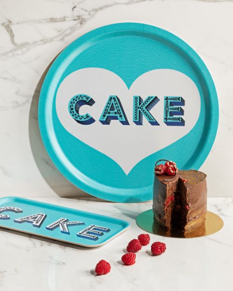 Asta Barrington Cake / aqua - Tray Ø 39cm