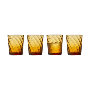 Lyngby Glass Vienna water glass 30 cl 4-pack Amber