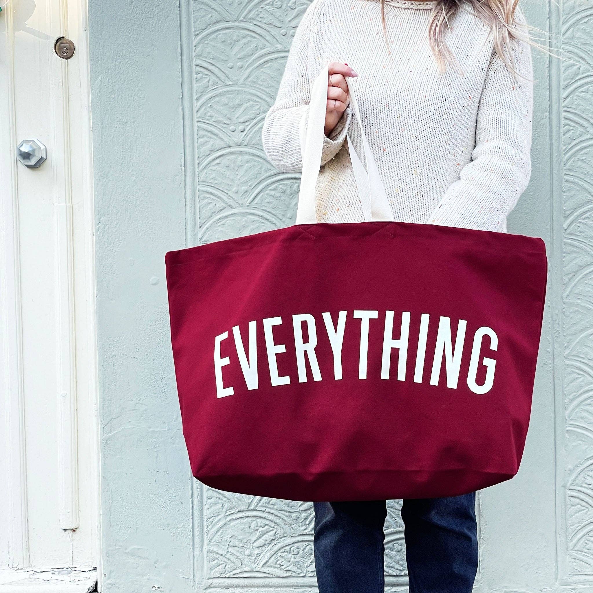 Alphabet Bags Everything - Burgundy REALLY Big Bag