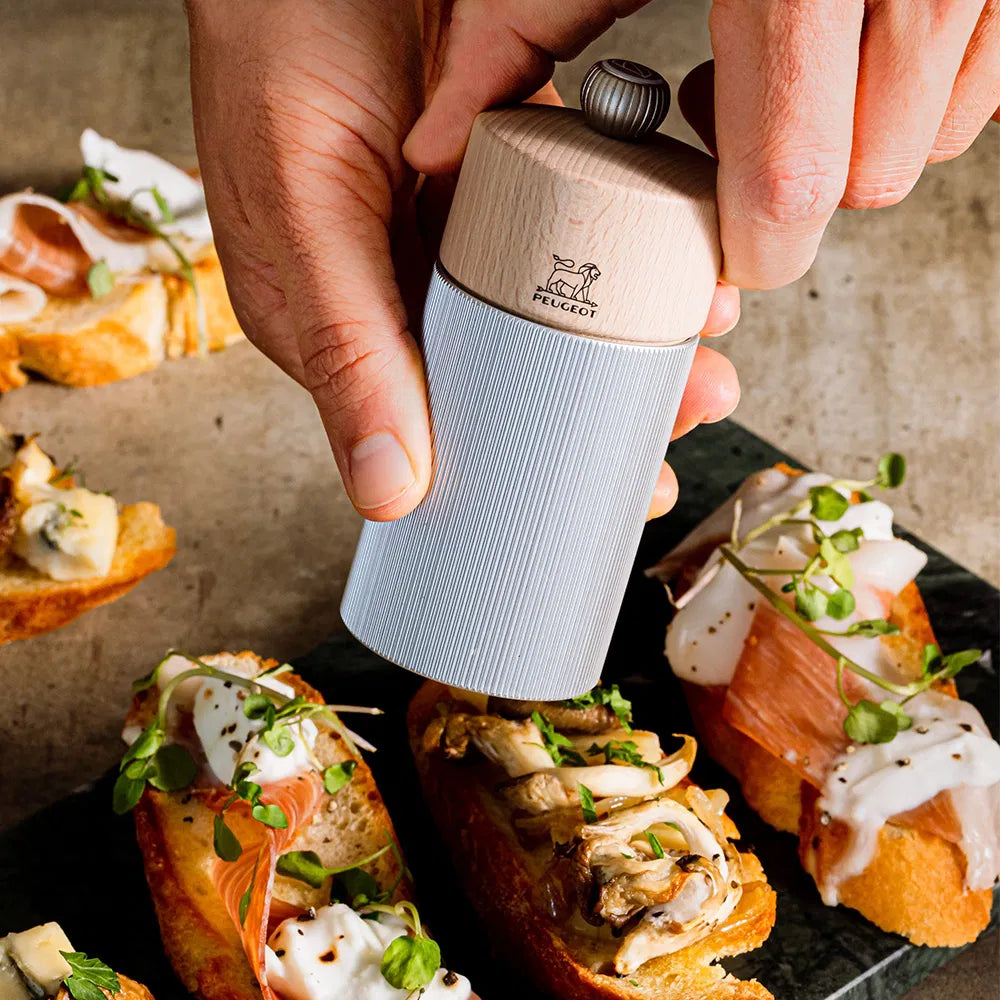 Peugeot Line Salt Mill Aluminum Natural Finish 12cm