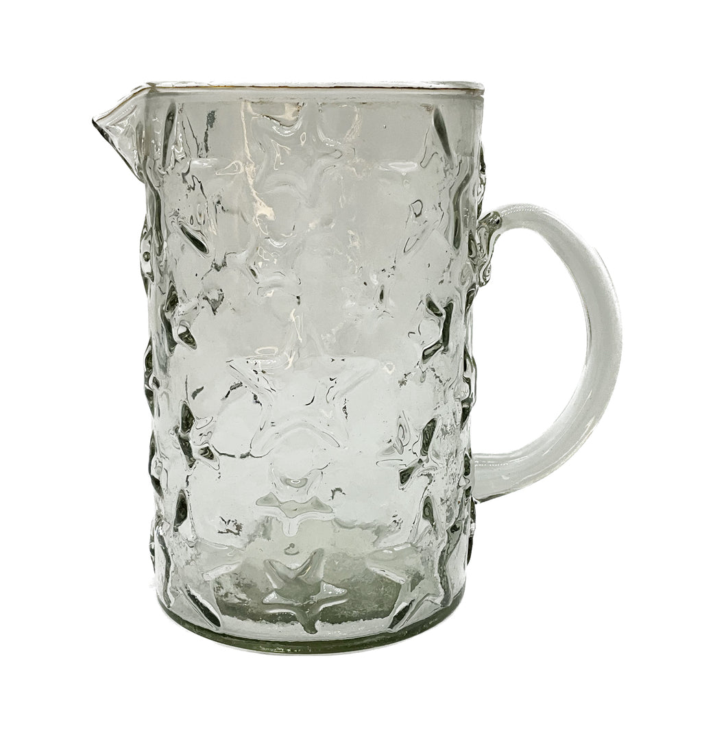 Cosy Home Star Embossed Glass Large Jug 18cm
