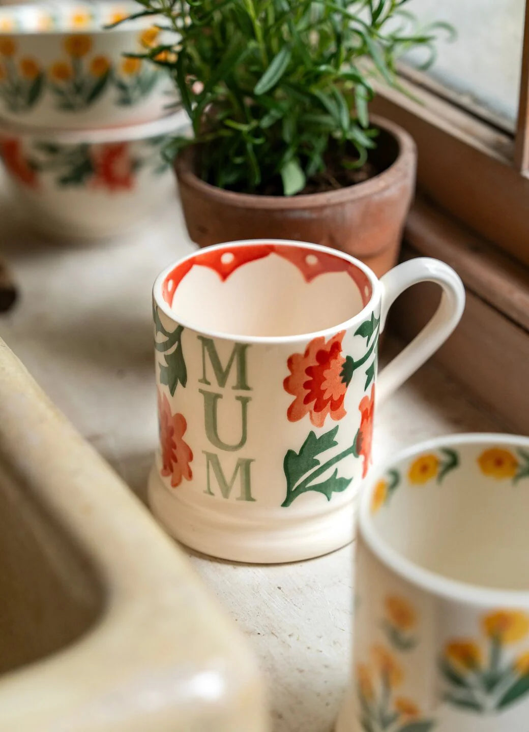 Emma Bridgewater New Chrysanthemum Mum 1/2 Pint Mug