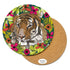 Bean & Bemble Placemat Large Round Melamine Wooden Wild Cat Tiger