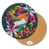 Bean & Bemble Placemat Large Round Melamine Wooden British Bird Robin