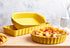 Emile Henry Deep Flan Dish Provence Yellow 24cm dia.