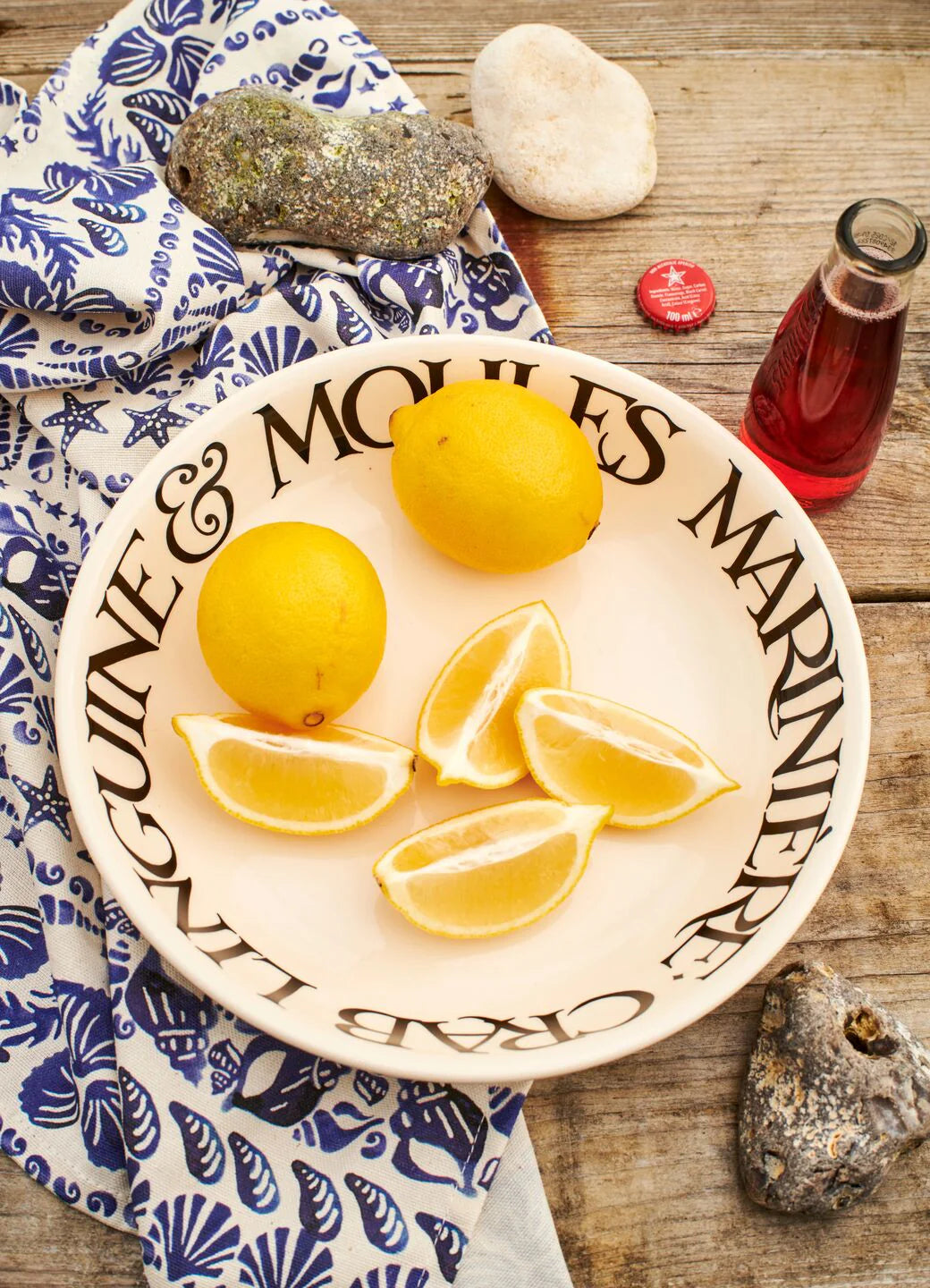Emma Bridgewater Black Toast Crab Linguine Medium Pasta Bowl