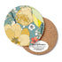 Bean & Bemble Coaster Round Melamine Wood Retro Chica Camellia Teal