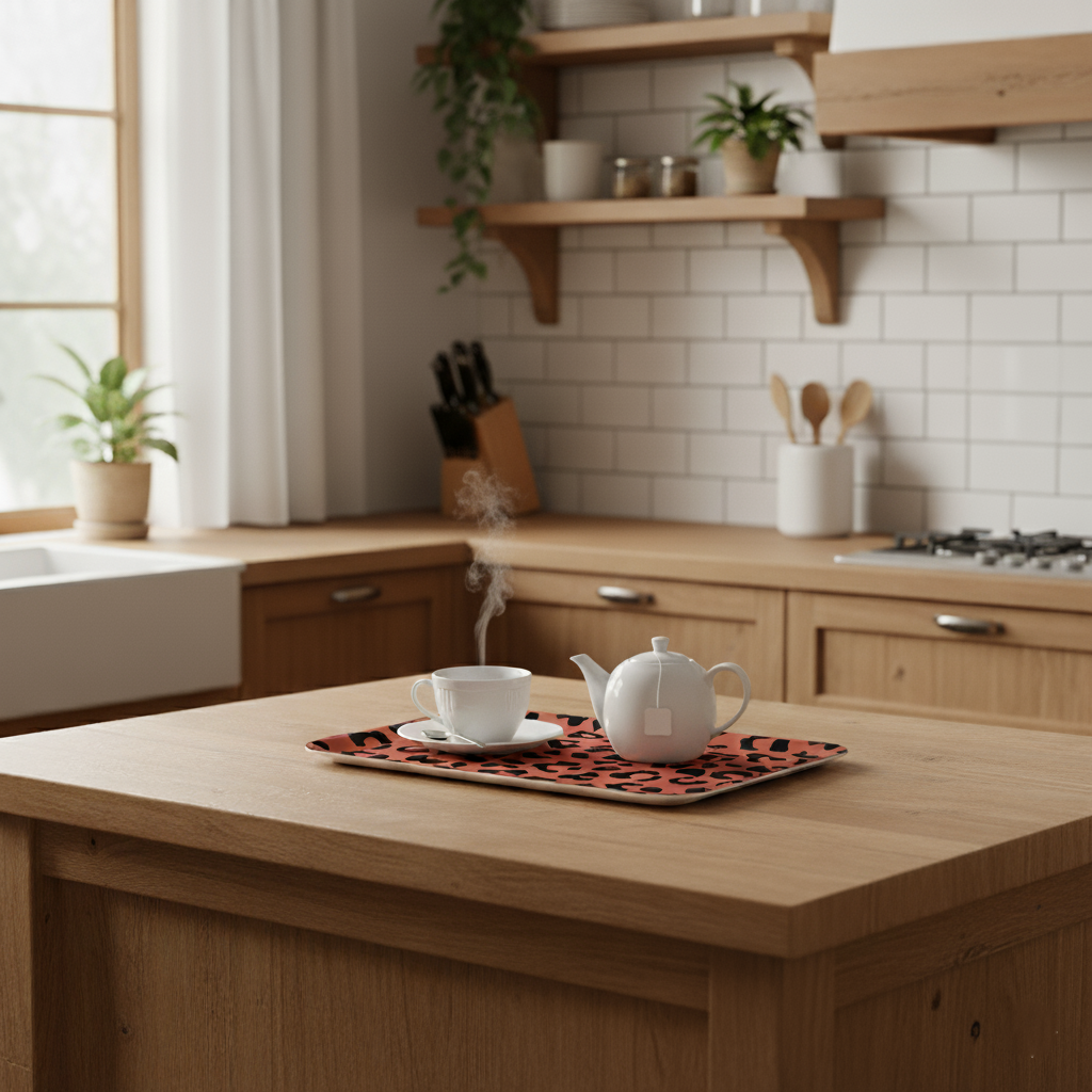 Coco & Co Terracotta Leopard Plate