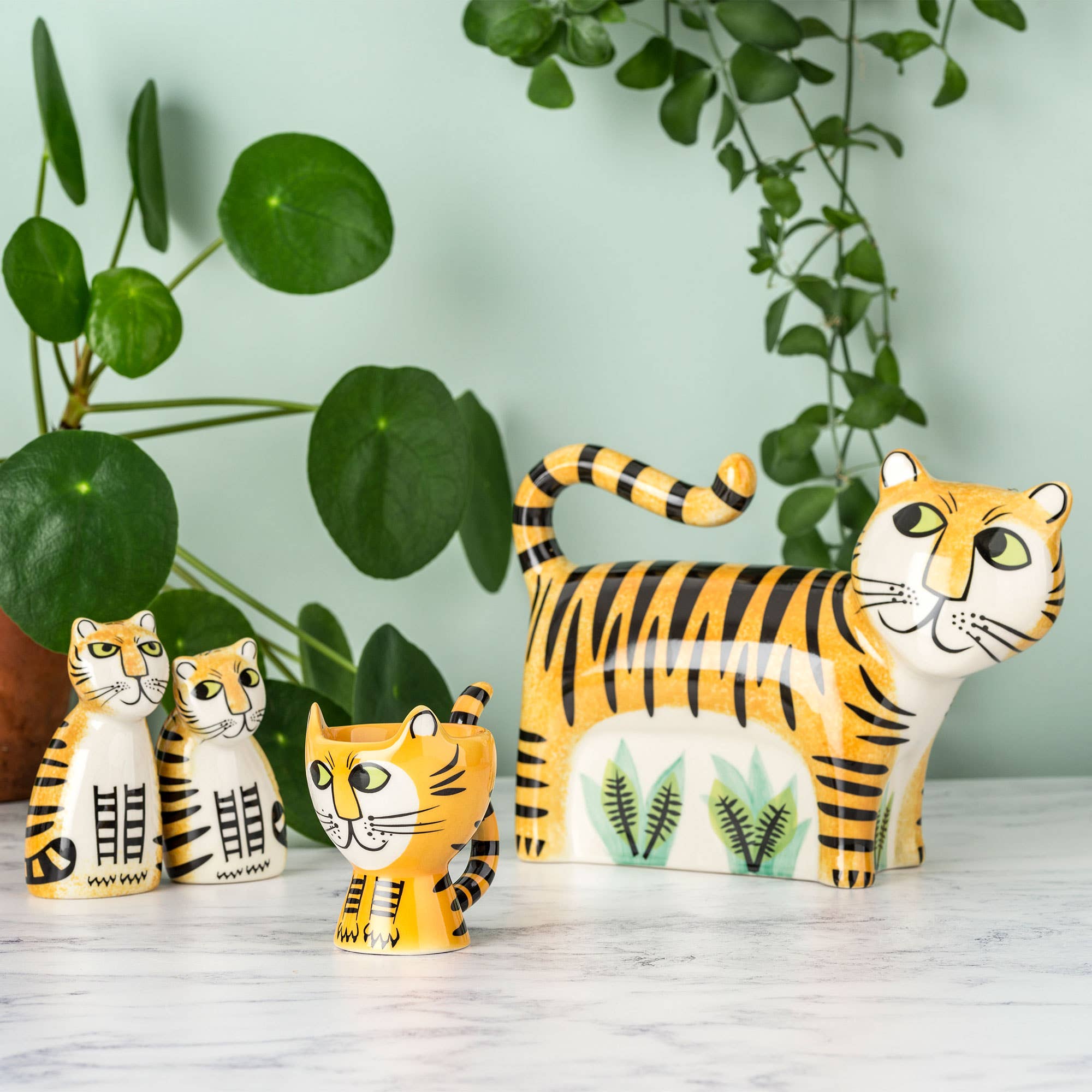 Hannah Turner Tiger Salt and Pepper Shakers