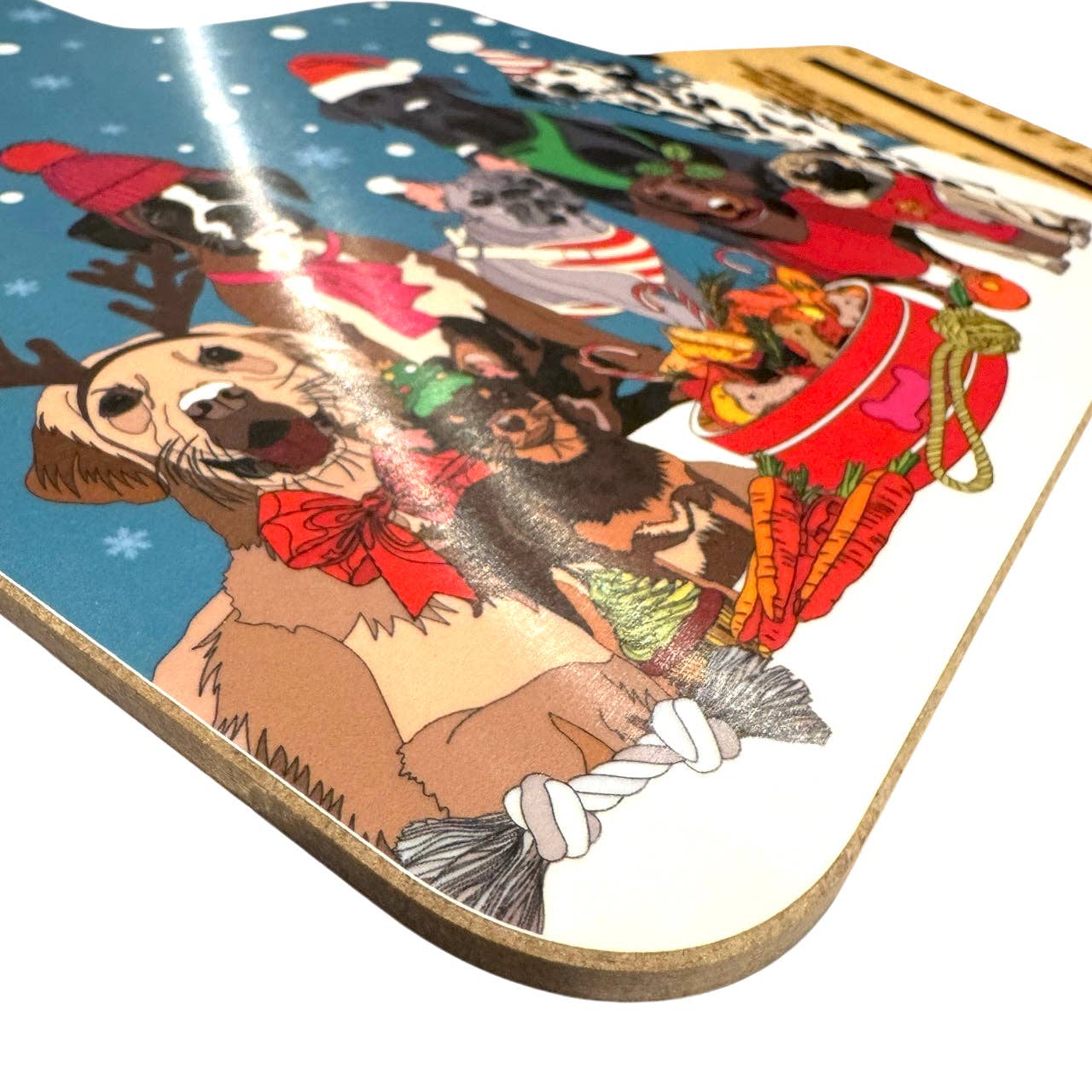 Bean & Bemble Mini Christmas Dogs Chopping Board