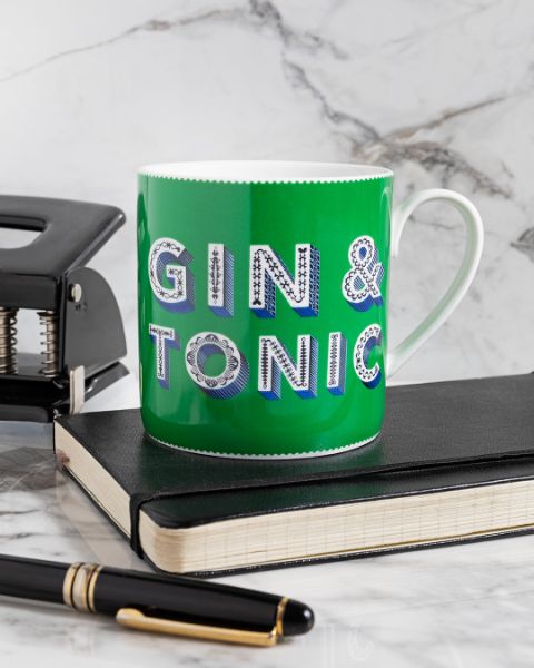 Asta Barrington Gin & Tonic / Green Mug Fine Porcelain 90x87mm