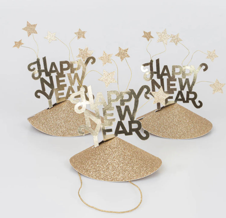 Meri Meri Happy New Year Party Hats (x 6)