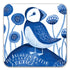 Indigo Collection Coasters | 4 Bird Designs by Repeat Repeat