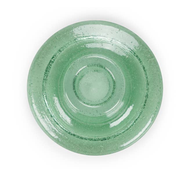 British Colour Standards Glass Candleholder in Jade Green
