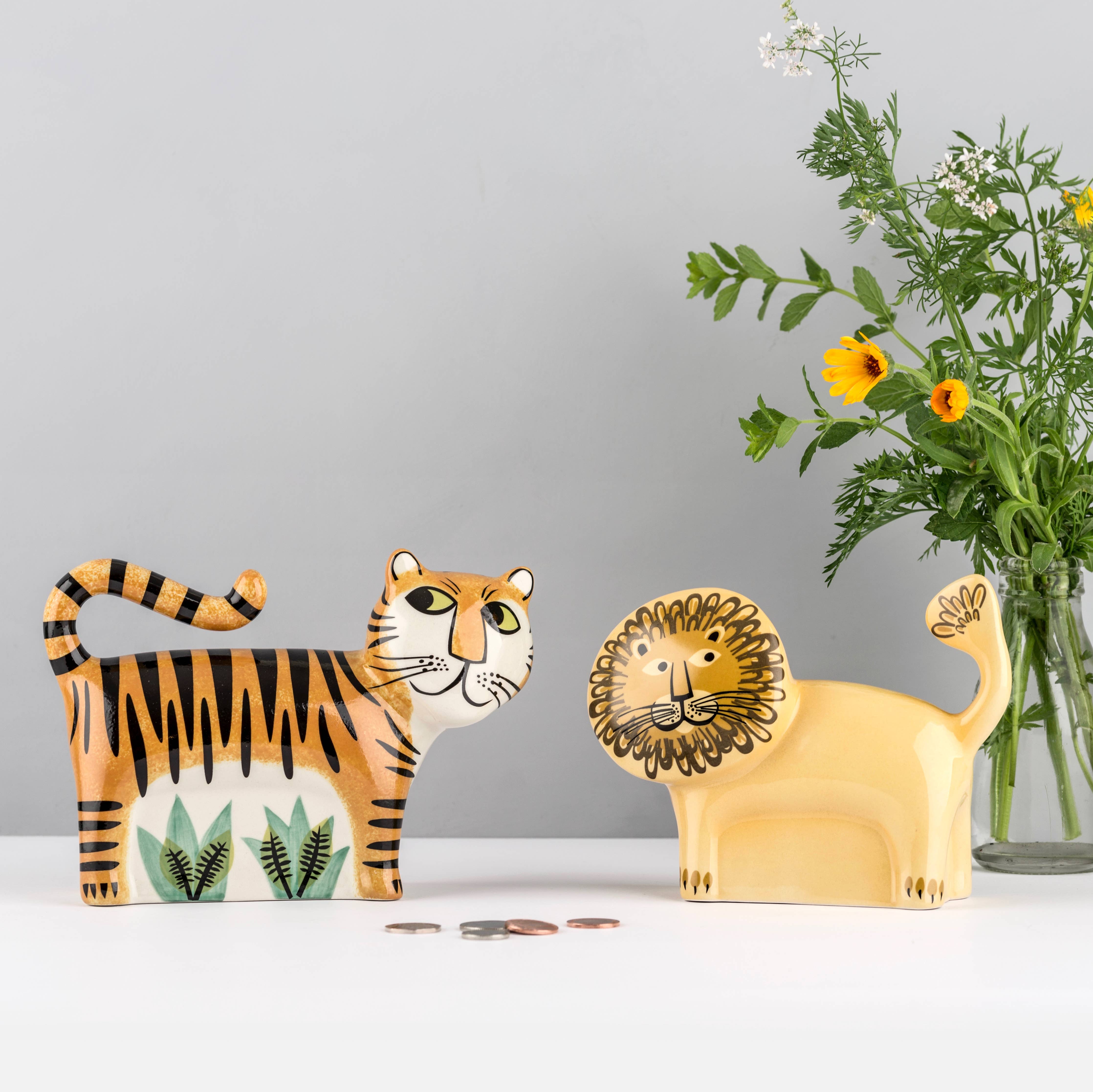 Hannah Turner Handmade Ceramic Tiger Money Box