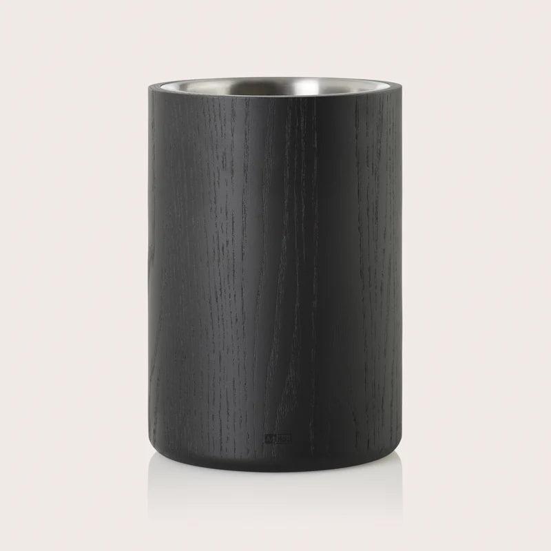 Vine Wine & Champagne Cooler in Ash Wood Black