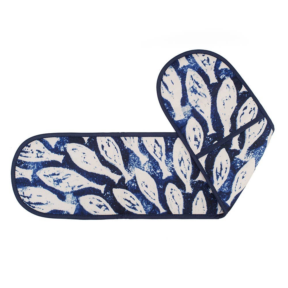 Blisshome Creatures Shoal Fish Oven Gloves | Blue Fish Oven Mitts