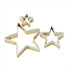 Eddingtons Christmas Brass Star Cookie Cutters Set of 3 with White Top