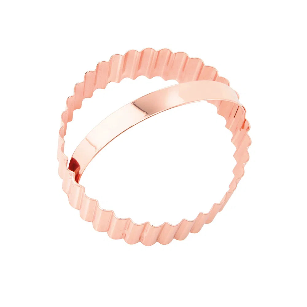 Eddingtons Vintage Round Fluted Biscuit Cutter, Copper