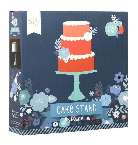 Melamine Cake stand: Large - vintage blue