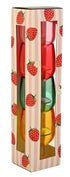 Navigate Strawberries & Cream Stacking Wine Glasses reusable set of 4 mixed colours