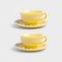 Klevering Cup & saucer whip yellow set of 2