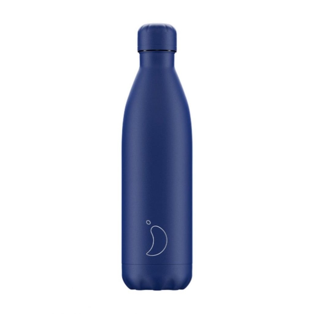 Chilly's Matte All Blue Water Bottle 750ml