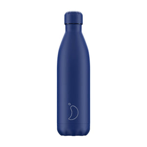 Chilly's Matte All Blue Water Bottle 750ml