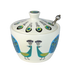 Hannah Turner Handmade Ceramic Peacock Sugar Pot with Lid