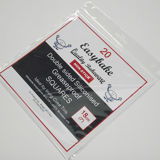 Easybake 7″ Siliconised Greaseproof Squares