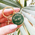 Alphabet Bags Officially the Best Teacher - Enamel Keyring